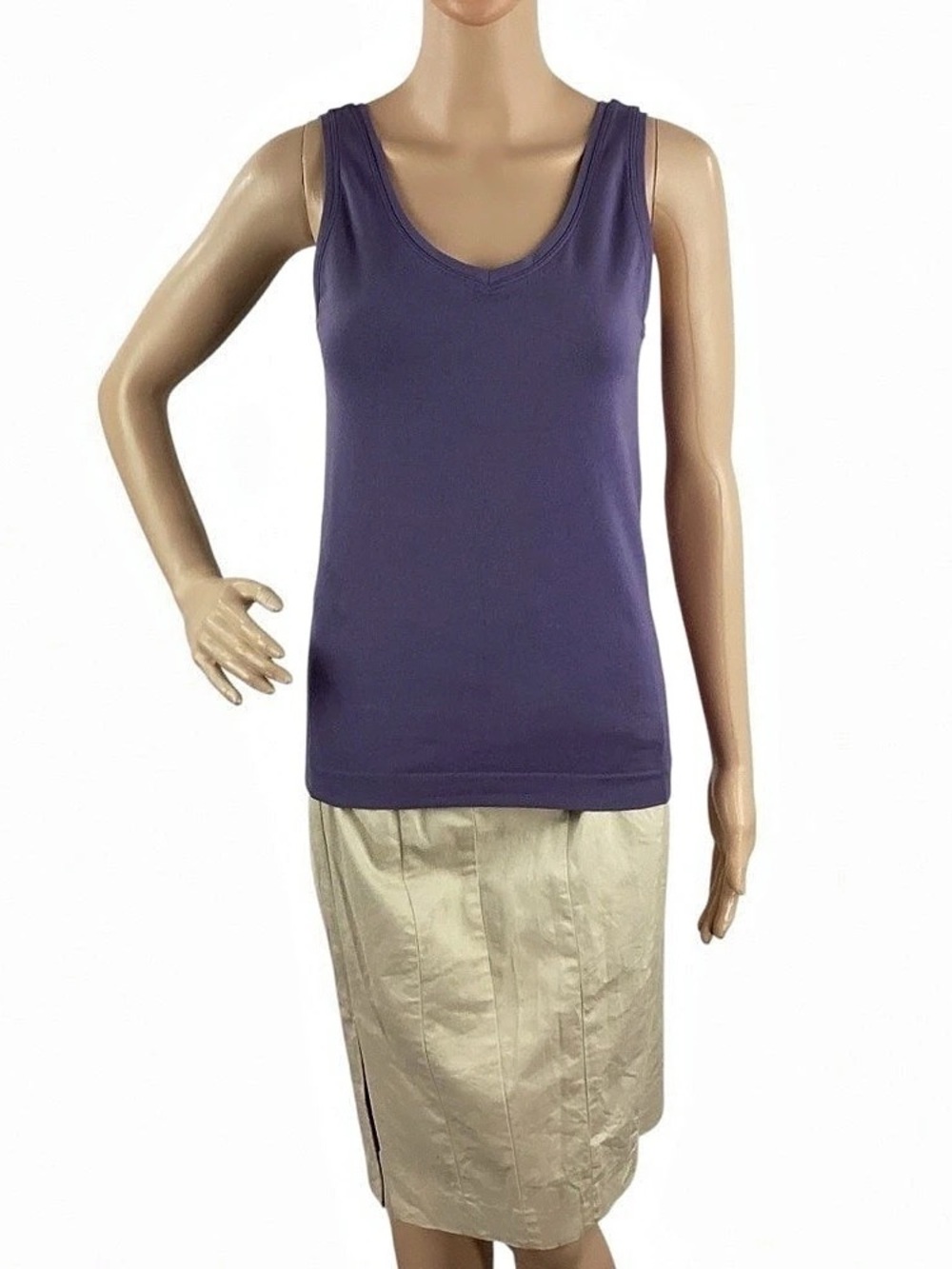 Purple Scoop Neck Tank Top Like New